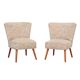Set of two beech armchairs, Danish design, 1970s, production: Denmark