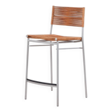 „Miss B“ steel lacquered aluminium bar stool by Tito Agnoli