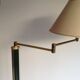Floor lamp with articulated arm