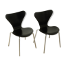 2 chaises modèle 3107, Arne Jacobsen