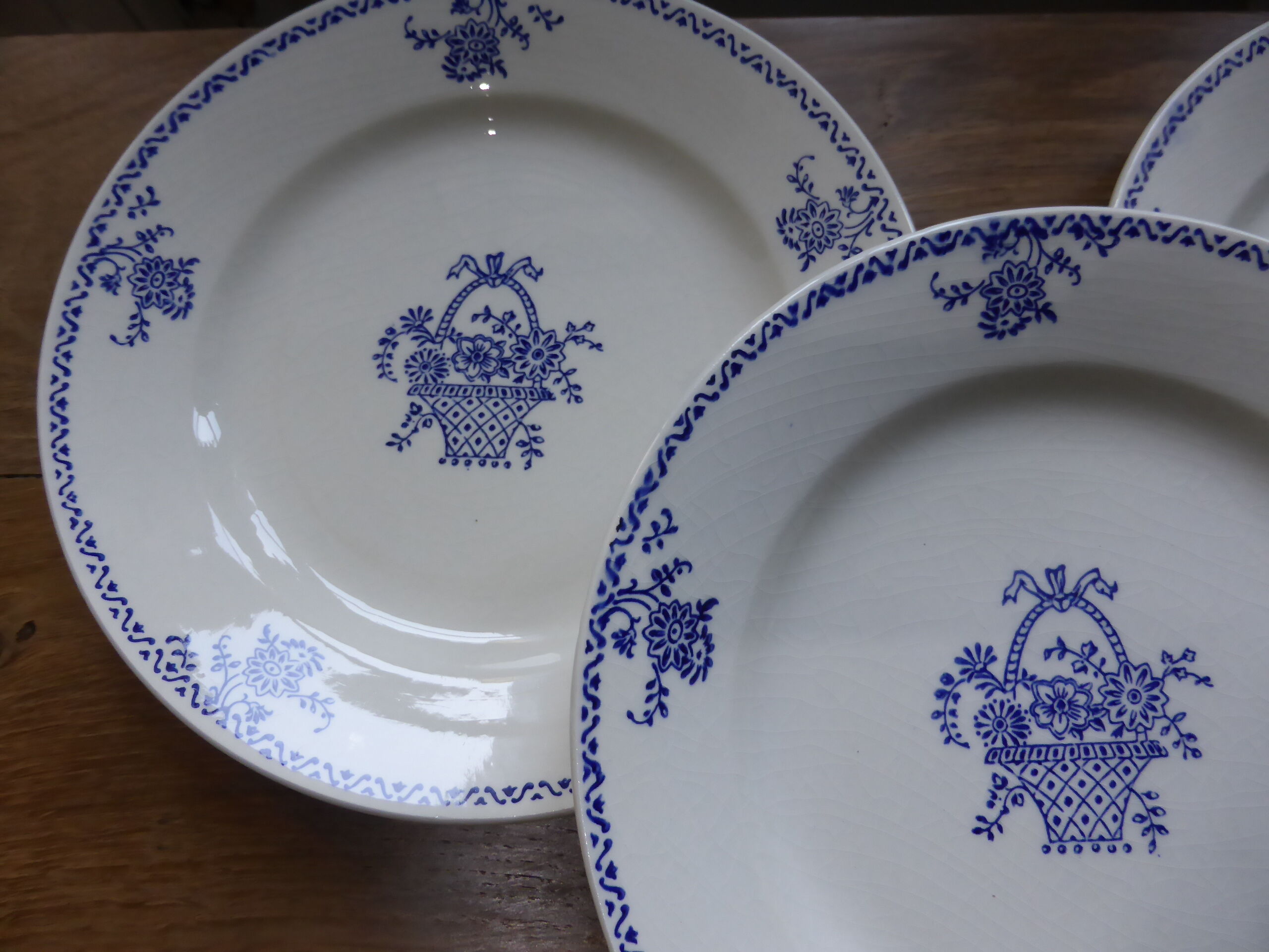 4 flat plates from the Gien factory 200886