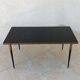 1960s metal and smoked glass coffee table