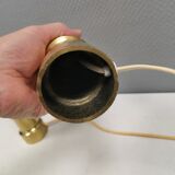 A set of beautiful brass table lamps. Danish and estimated from the 1970s.