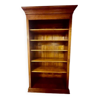 Solid cherry bookcase