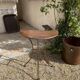 Table console en fer forgé artisanal