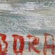 Table HSP Nan Borazzo (born 1905-?) ec. Italian Port Marine + frame