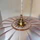 Vintage pink glass pendant light