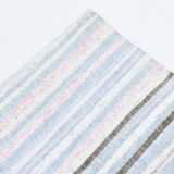 Light Blue & Off White Striped Kilim Rug, 230x310Cm