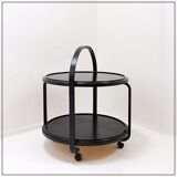 Mid-century blackened ash drinks cabinet - 20th century