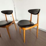 Pair of chairs  Baumann modèle "pégase"