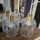 Suspension double globes antique blown glass moulded type Tynell