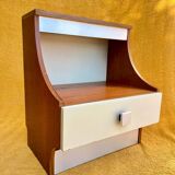 Duo of illuminated bedside tables from the 1970s