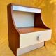 Duo tables de chevet éclairants space age 1970