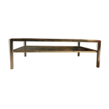 Brass and glass table