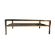 Table en laiton et verre