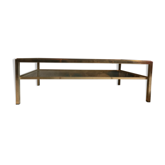 Brass and glass table