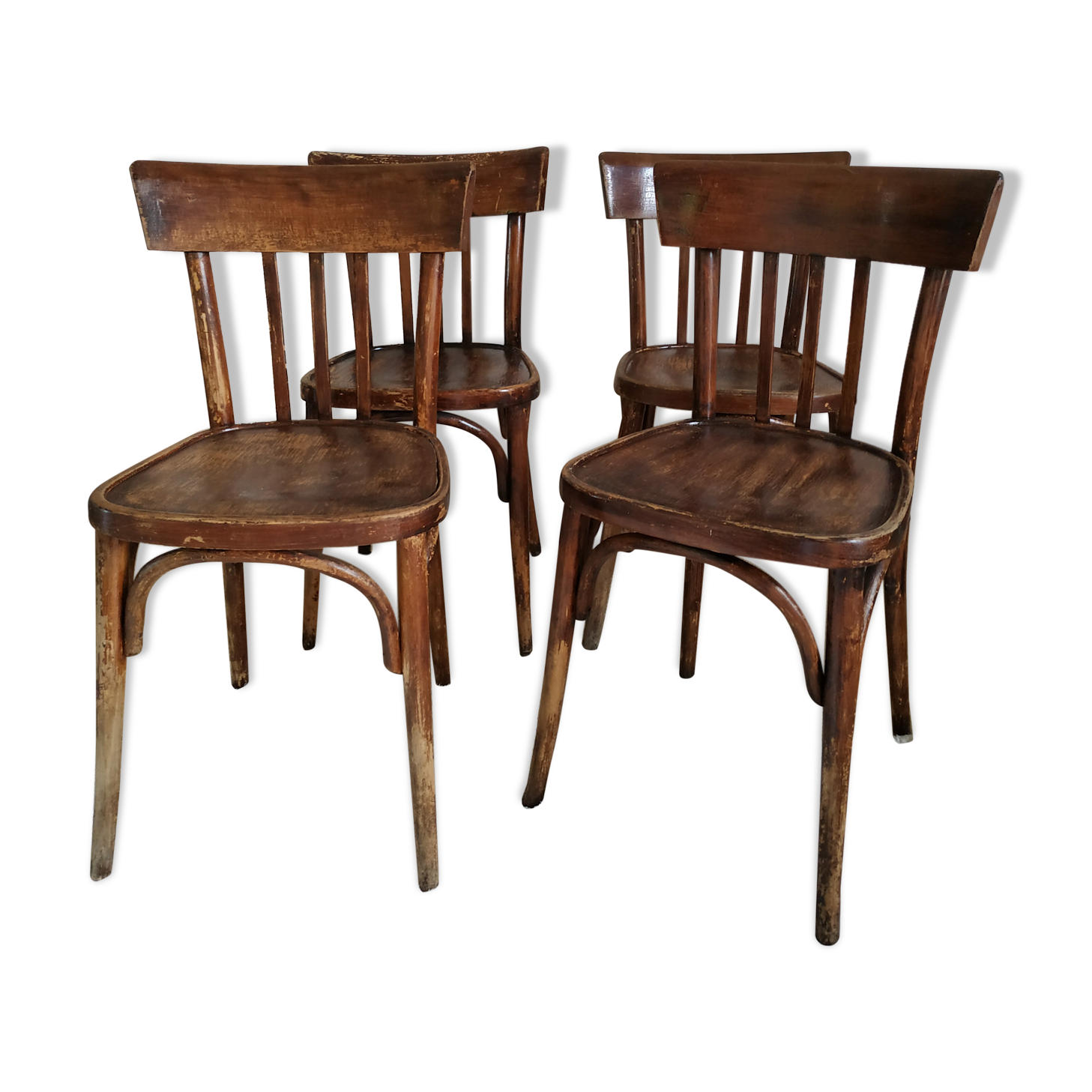 Lot of 4 chairs bistro Baumann
