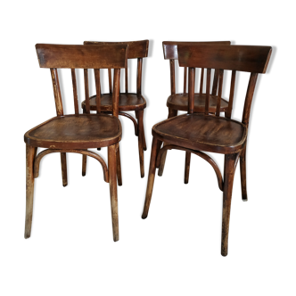Lot of 4 chairs bistro Baumann