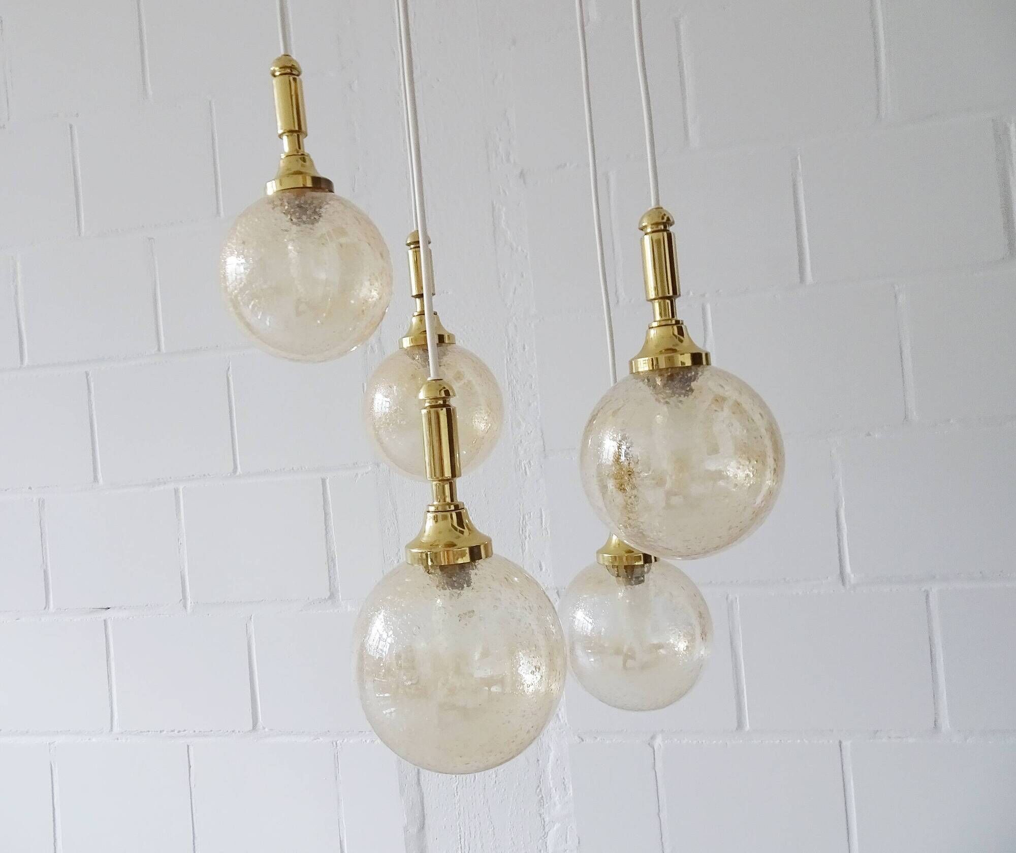 Beautiful cascade lamp by Wila Leuchten from the 1970