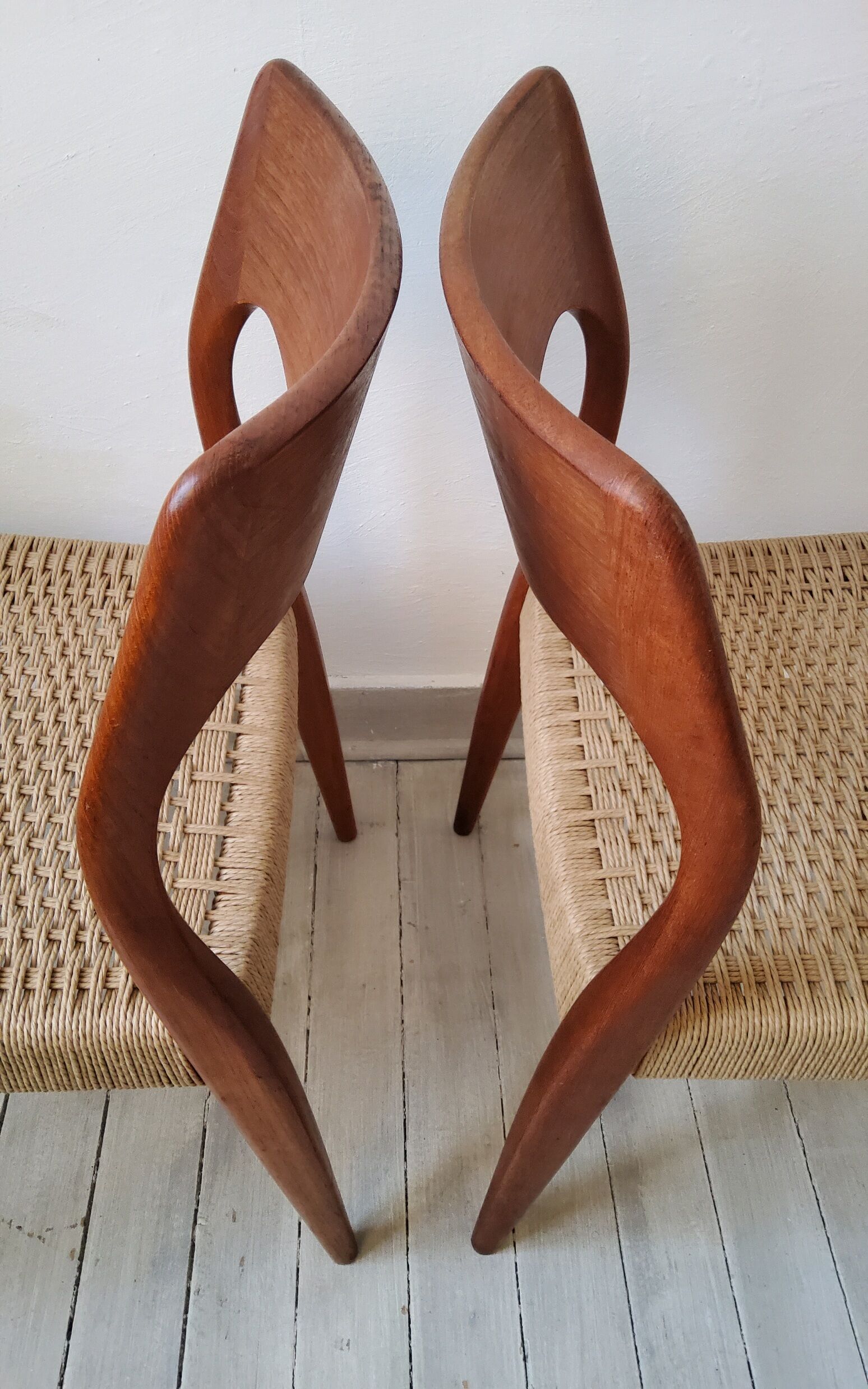 Vintage Niels Otto Møller 1950s chairs