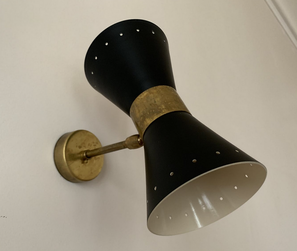 Pair Wall Lamp Diabolo Black