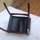 Fauteuil bois et cuir