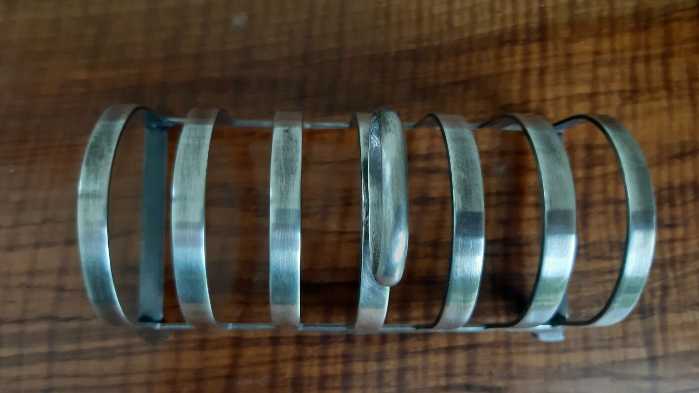 Toast door silver metal