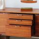 Enfilade teck vintage Meredew rénovée (165 cm)