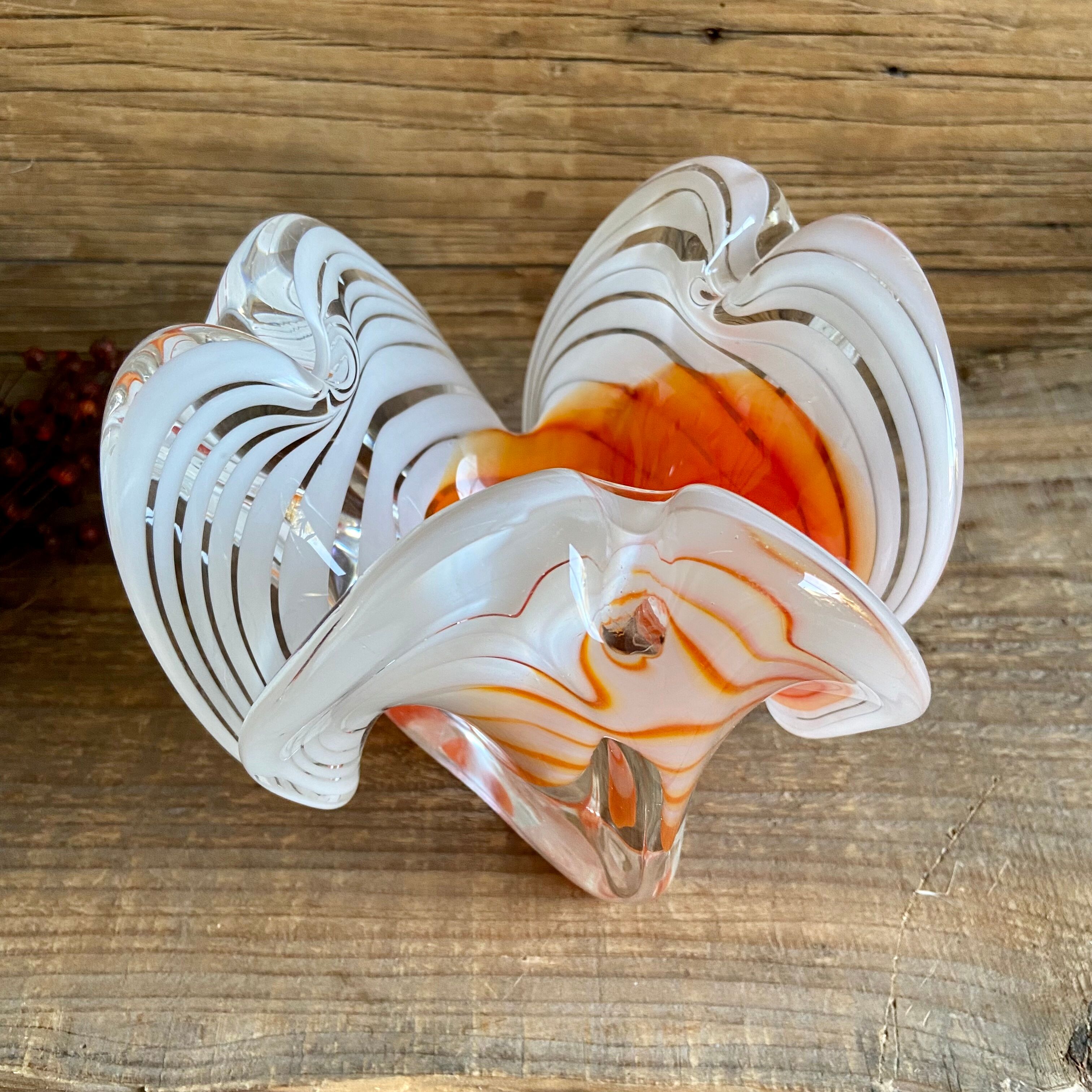 Empty vintage pocket in blown glass