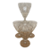 Set of 4 wine glasses on short stem