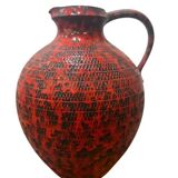 ORANGE VASE / PITCHER RETRO WABISABI STYLE