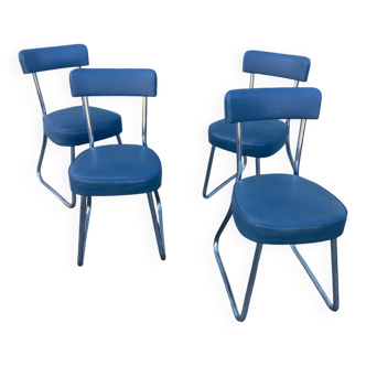 4 antique Ronéo chairs made by Nori