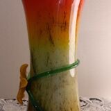Vase in glass paste