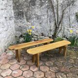Pair of small vintage benches
