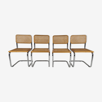 4 chaises par Marcel Breuer, Italie, années 1970