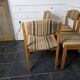 4 vintage self chairs from the 60s with wool seats