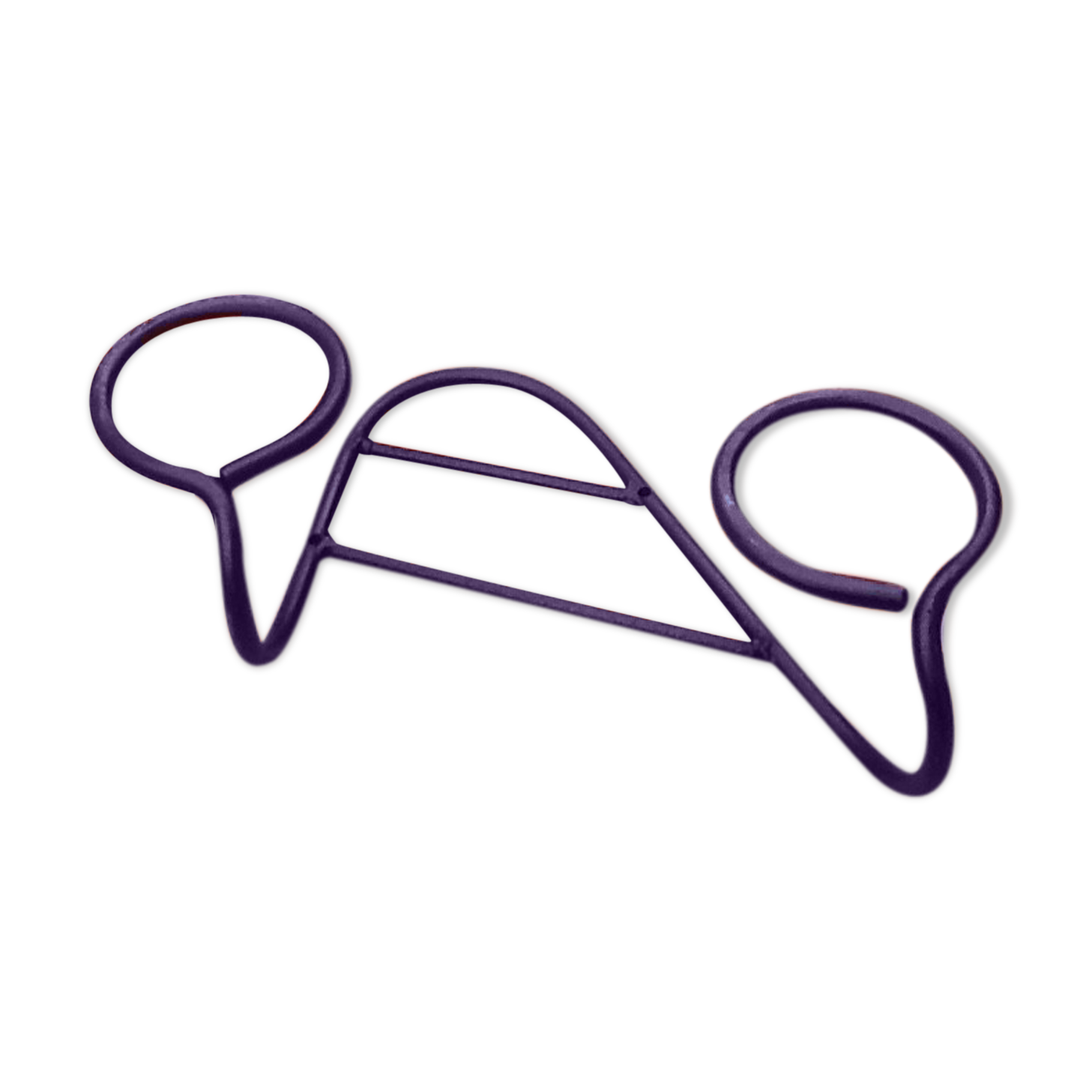 Former industrial-style wall coat rack