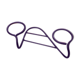 Former industrial-style wall coat rack