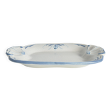 Art Deco French Blue Floral Decor Plate by Allan Eberling, Bo Fajans