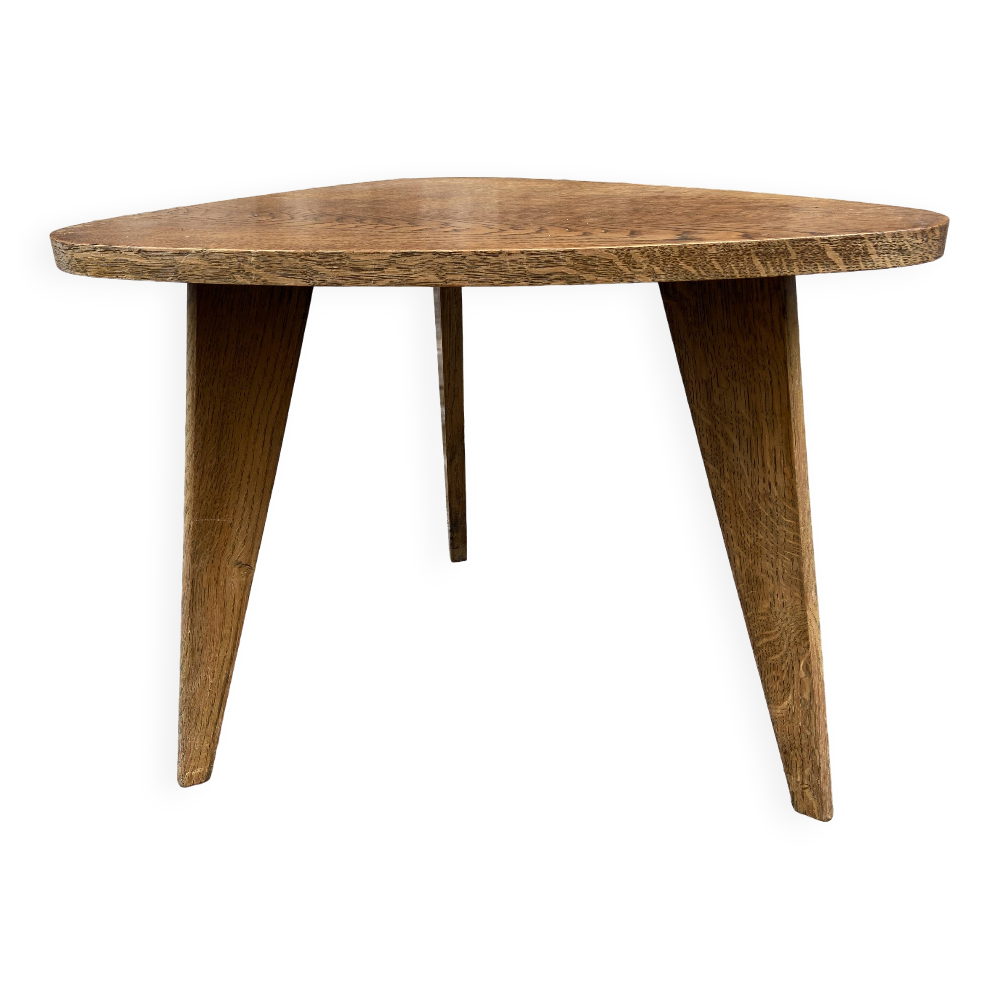 Vintage Art Deco design 50s gueridon coffee table Scandinavian tripod base