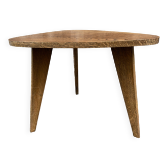 Vintage Art Deco design 50s gueridon coffee table Scandinavian tripod base