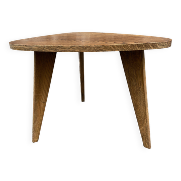 Table basse guéridon vintage design art déco 50 piétement tripode scandinave