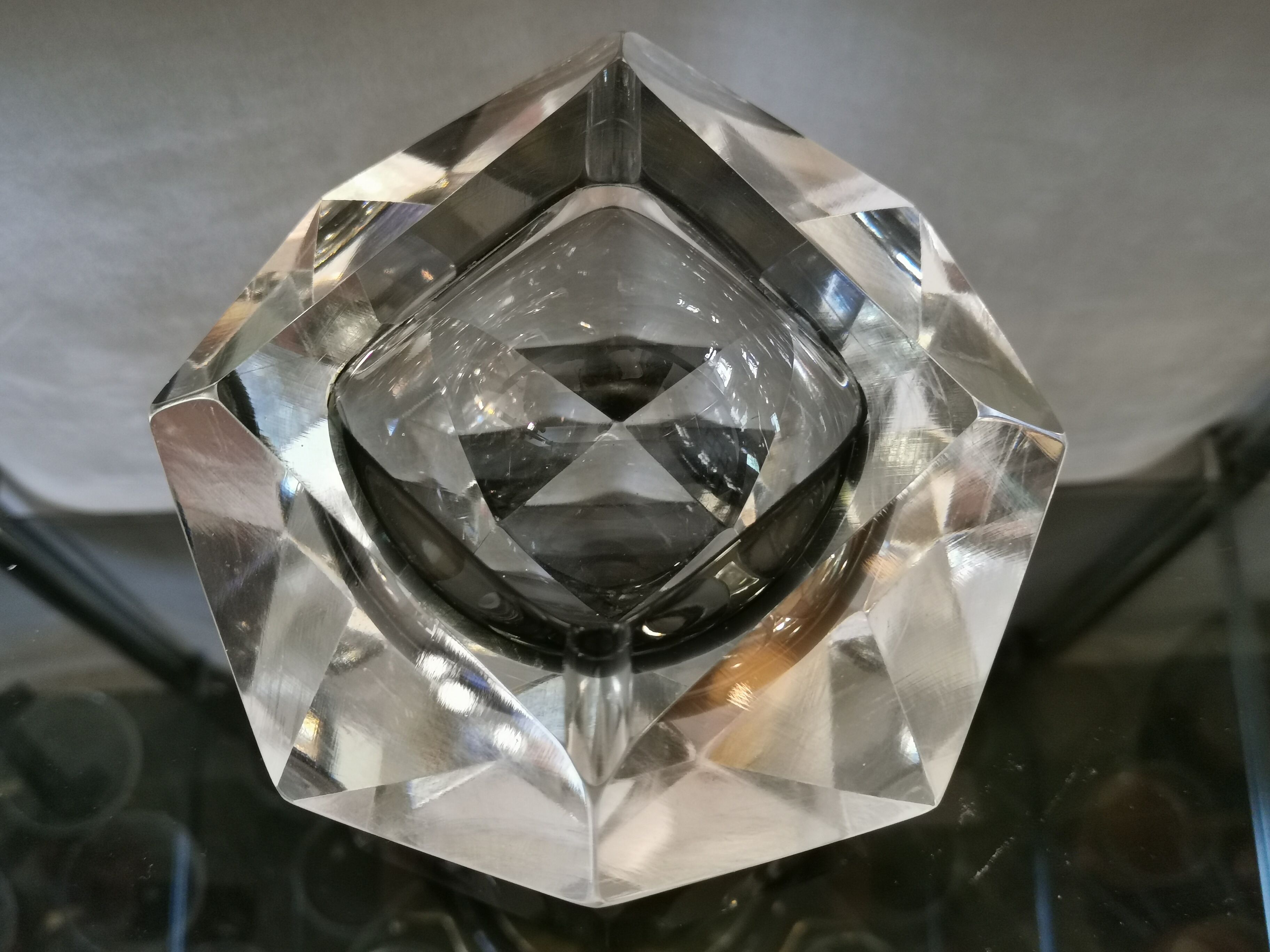 Murano glass ashtray by Flavio Poli for Seguso 60s