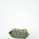 Togo Armchair and Pouf in Khaki wide Corduroy
