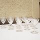 8 Old Art Deco Stemmed Glasses