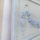 Louis xvi style trumeau painted mirror  163x84cm