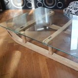 Sled coffee table