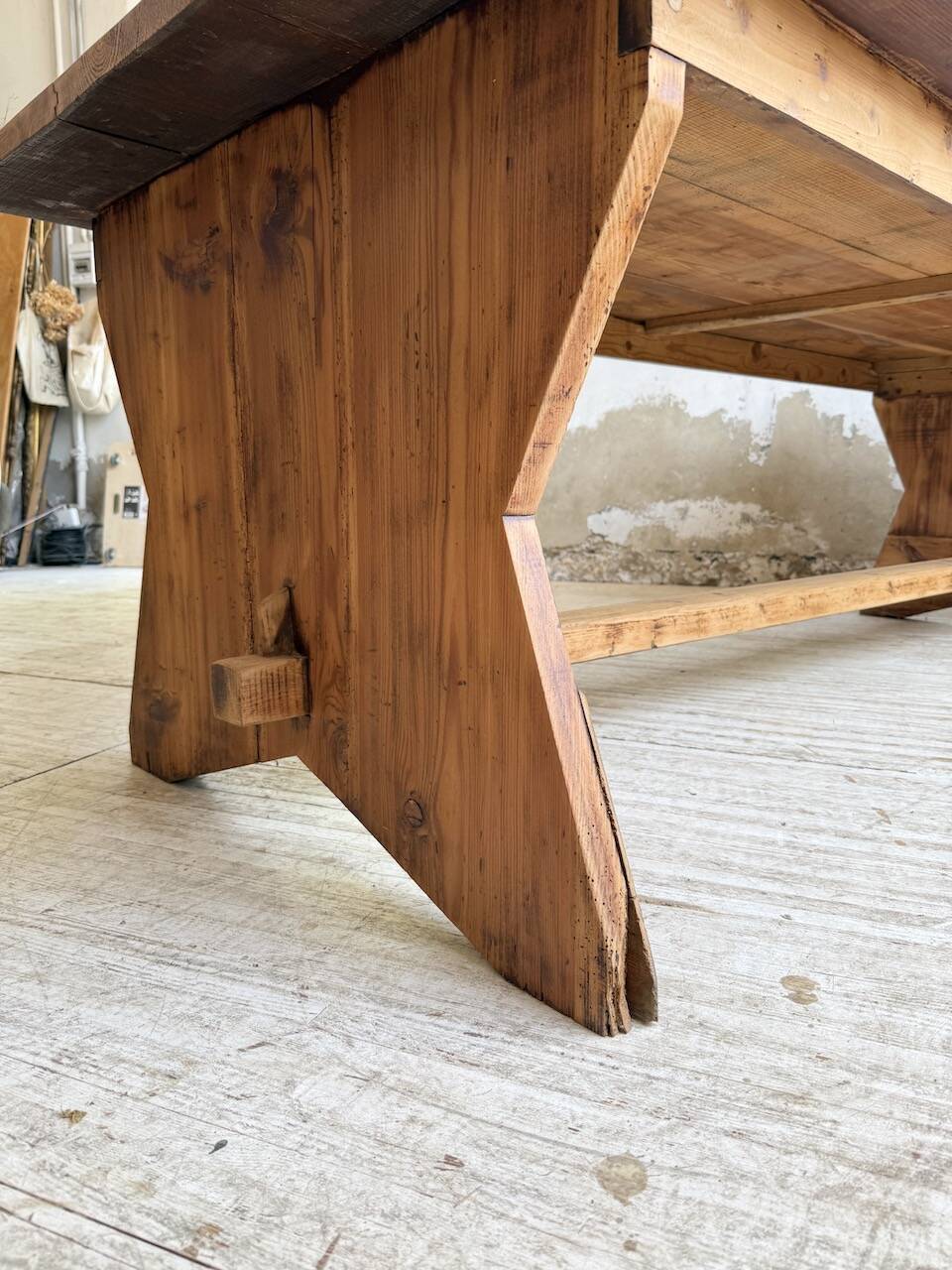 2.5m5 XL pine farmhouse table