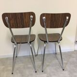 Lot of 2 chairs in formica