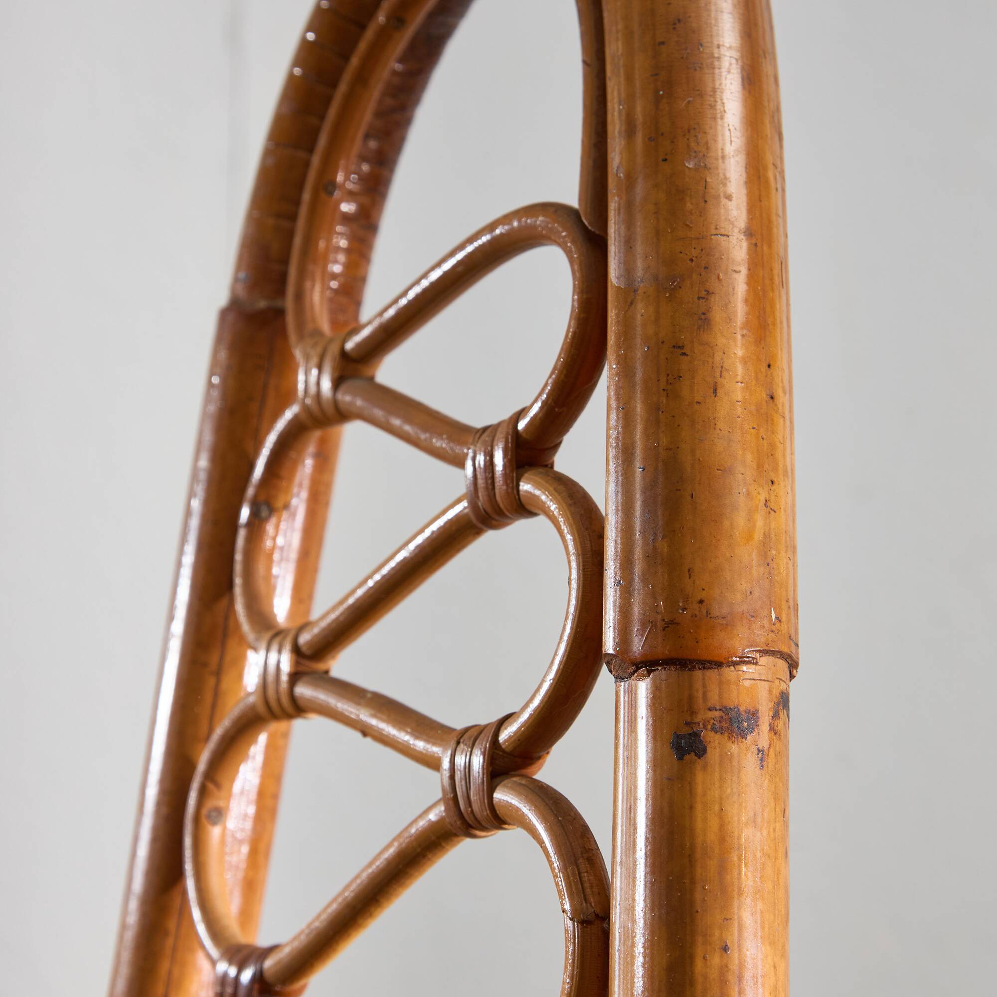 Curved Bamboo Chair, 1960s